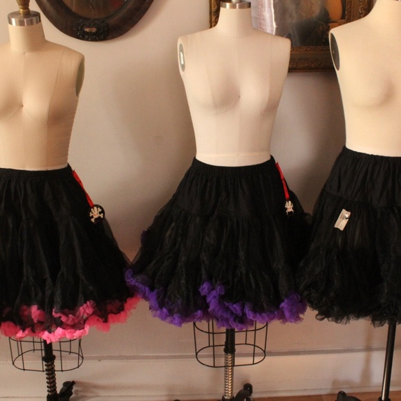 NWT 2000's Hell Bunny Goth Crinoline Petticoats - Picture 1 of 5